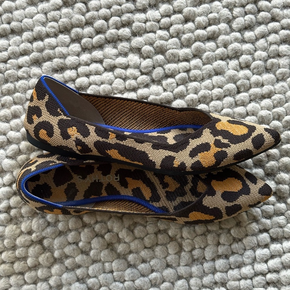 Rothy's Leopard Print Women's Flats - Picture 2 of 4